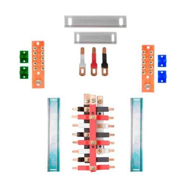 Imagem de Kit Barramento Trifásico Padrão Cemar 100A para 16 Circuitos com Termo
