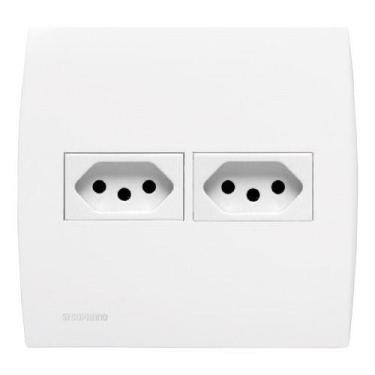 Imagem de Conjunto 4X4 2 Tomadas 10A Soprano Siemens Ilus