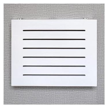 Imagem de Prateleira de roteador de parede para roteador WiFi, prateleira de madeira para roteador WiFi, prateleira flutuante de TV, console de mídia para sala de estar, caixa de cobertura com suporte