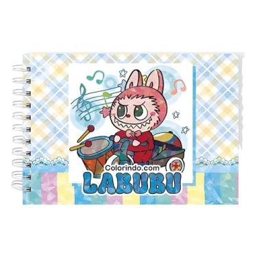 Imagem de Caderno de Desenho e Ilustração A5 48 Folhas 180g Capa Dura – Papel Grosso para Arte, Esboço e Pintura Leve (Xadrez Azul)