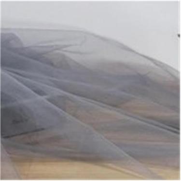 Imagem de Rolo De Fio De Malha Luz Gaze Nevoeiro Tecido De Malha Macio Delicado Cor Pura Fio De Renda Para Diy Fundo Véu Vestido De Noiva Fada Decoração De Tule, Grey, L 200CM x W 160CM
