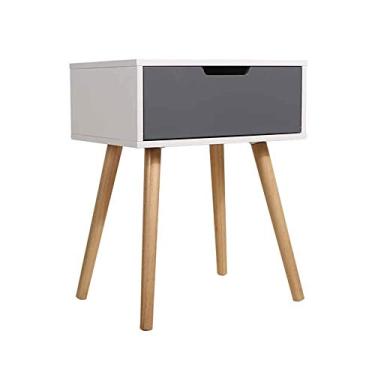 Imagem de Mesa de cabeceira simples armário de quarto armário econômico nórdico mini pequeno apartamento quarto criado-mudo moderno