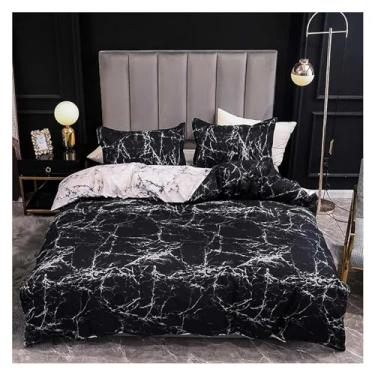 Imagem de Conjuntos de cama de quarto Colchas macias de solteiro capa de edredom confortável capa de edredom e fronhas (uma cor 228 x 228 cm 3 peças)