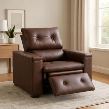 Imagem de Poltrona Do Papai Retrátil Reclinável Confortável Em material sintétic