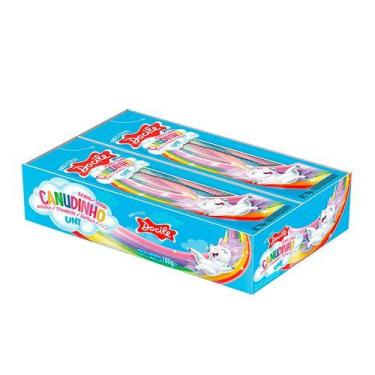 Imagem de 12 Un Regaliz Canudinho Morango Cítrico Unicornio 15g Bala, Doce - Doc
