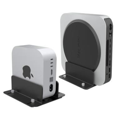 Imagem de bylitco Suporte de mesa de metal ajustável para laptop, Mac mini M1/M2/M4, roteador, interruptor, mini PC, teclado – 13 mm a 54 mm de largura, economiza espaço, resistente e à prova de arranhões