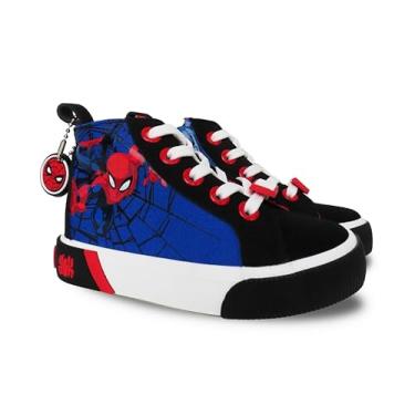 Imagem de Marvel Spider-Man Tênis masculino de cano alto, Azul marinho, 22