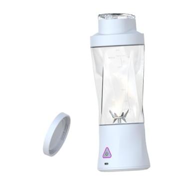 Imagem de IEUDNS Liquidificador portátil, espremedor elétrico, processador de alimentos, copo liquidificador portátil para fazer, Branco
