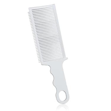Imagem de Pentes de barbeiro desbotados, pentes profissionais de corte de cabelo, antiestáticos, resistentes ao calor, pente curvo de topo plano para cortar cabelo, mistura, pente desbotado para homens