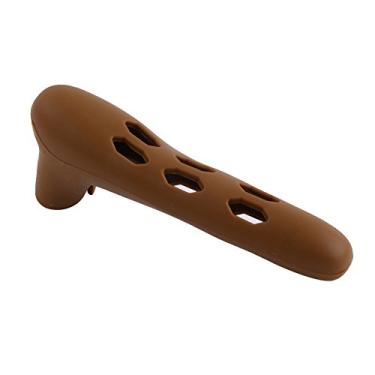 Imagem de Capa de maçaneta de silicone para segurança do bebê, protetor de maçaneta anticolisão, cor café, ajuste universal