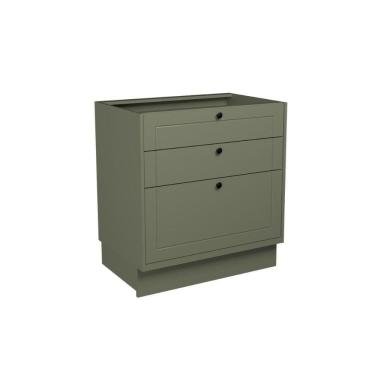 Imagem de Balcão De Cozinha évora Ph 3120 C- 3 Gavetas E Divisor De Talheres S- Tampo 80cm Verde - Herval