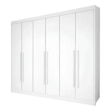 Imagem de Guarda Roupa Casal 6 Portas Athos Branco Mdf Ddoro Genérica - MOVEIS D