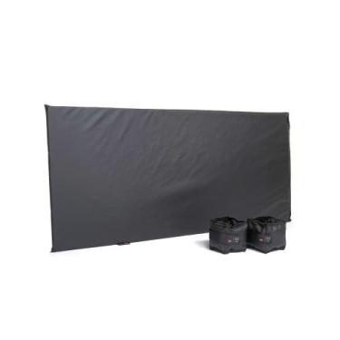 Imagem de Kit Par Caneleira Básica 0,5kg + 1 Colchonete Preto 90x42x2 - Won