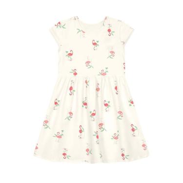 Imagem de Vestido infantil menina de flamingos Brandili