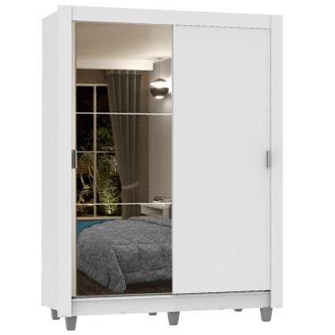 Imagem de Guarda Roupa 2 Portas de Correr 1 Espelho Dallas Madesa