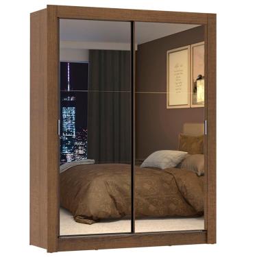 Imagem de Guarda Roupa Solteiro Denver 2 Portas Correr Espelho Madesa