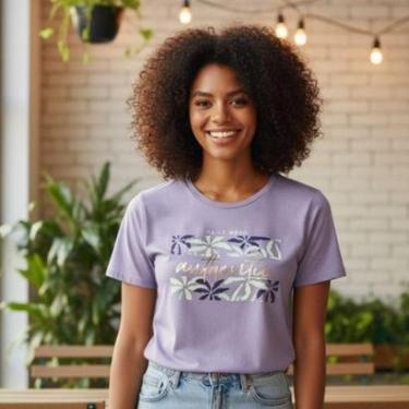 Imagem de Blusa Básica Feminina Estampada- Habana-Feminino