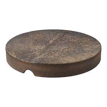 Imagem de Remo Alcatrão, Tambor de moldura, Skyndeep, estampa marrom, 55,88 cm x 7,62 cm