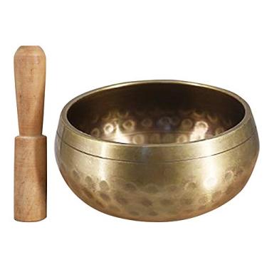 Imagem de Bowl de Canto Budista Tibetano Som Buda Instrumento Musical para Meditação com Bastão Yoga Decoração Casa