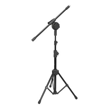 Imagem de Zaidan’s Pedestal para Microfone Girafa Tripé Dobrável, Altura 70–180 cm, Braço 360°, 1,35 kg — Regulagem Rápida para Estúdio, Igreja e Palco (não acompanha cachimbo)