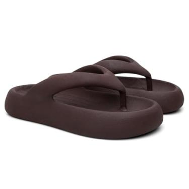Imagem de Chinelo Nuvem Anatômico Feminino | Design Ultraleve e Confortável | Ideal para Casa e Pós-Treino | Tamanhos 33-40(CLOUD - MOCHA,36)