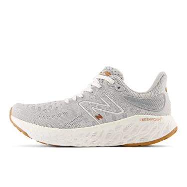 Imagem de New Balance Fresh Foam X 1080 V12 Tênis de corrida feminino, Alumínio cinza/sal marinho/cobre metálico, 12 Wide