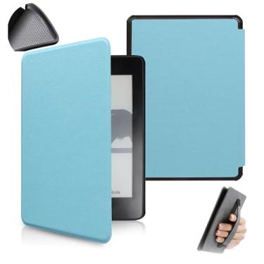 Imagem de Yzlvigrous Capa de Padrão Cruzado para Kindle Paperwhite 12th Generation/Colorsoft 2024, Tampa de 7" com Recurso de Vigília do Sono Automático, TPU Suave de Volta com Design de Descanso de Mão