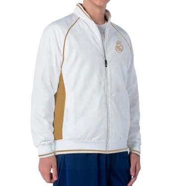 Imagem de Jaqueta Helanca Juvenil Real Madrid Branco 16