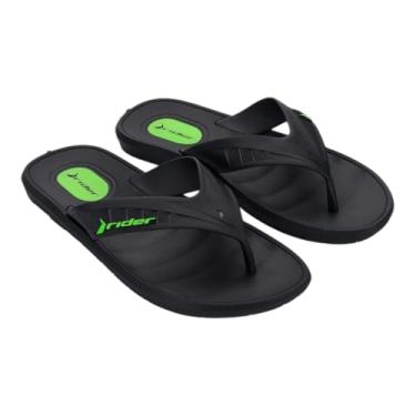 Imagem de Chinelo Masculino de Dedo com Amortecedor no Calcanhar e Sola Antiderrapante (Preto, BR, Adulto, Numérico, 41)