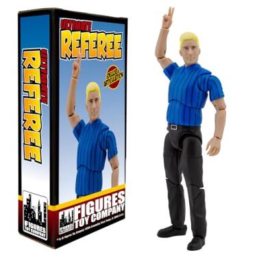Imagem de Ultimate Dark Blue Referee with Deluxe Articulation for Wrestling Figures