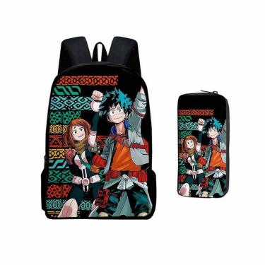 Imagem de Conjunto de mochilas My Hero Academia Midoriya Izuku para crianças
