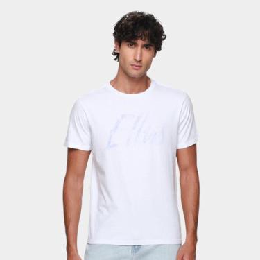 Imagem de Camiseta Ellus Cotton Fine Masculina, Off white, Bege, GG