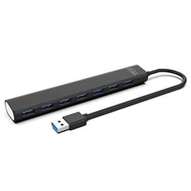 Imagem de HUB Splitter USB 3 0 2 com 7 Portas Até 5Gbps de Alta Velocidade Separador USB3 para Transmissão Dados e Carregamento Notebook Laptop PC
