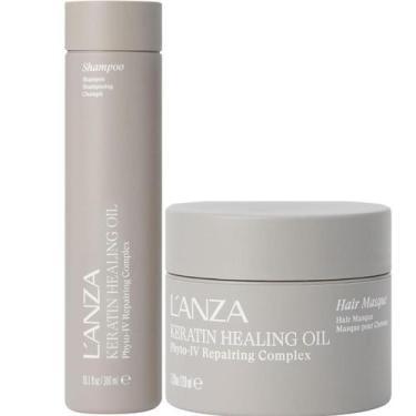 Imagem de Kit L'Anza Keratin Healing Oil Shampoo 300ml e Máscara 210ml - LANZA