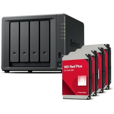 Imagem de Synology DS925+ Pacote 16TB Western Digital (WD Red Plus 4X 4TB) 4Bay Desktop NAS, portas de 2,5 GbE, 4 GB de RAM