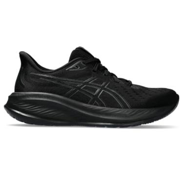 Imagem de ASICS Tênis de corrida feminino Gel-Cumulus 26, Preto/preto, 34