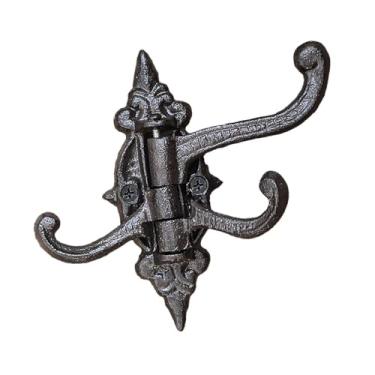 Imagem de ＡＷＨＡＯ Cabide de Parede em Ferro Fundido, Cabide Decorativo para Garagem, Porta-chaves, Suporte de Parede para Armários, Bolsas E Chapéus, 15.5 Cm X 13.5 Cm