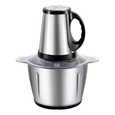 Imagem de processador de alimentos elétrico em aço inoxidável