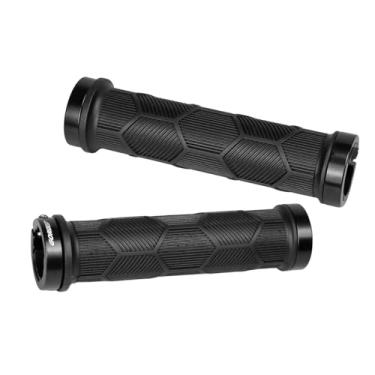 Imagem de GORIX Pegas de guidão de bicicleta, reta, hexagonal, 22,2 mm, material TPE não pegajoso, trava na bicicleta de montanha (GSR-HEX)