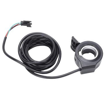 Imagem de Aramox Acelerador de Dedo para Bicicletas Elétricas Material ABS Fio Longo Preto de 1,55 M, Universal Com Instalação Adequada para Scooters Elétricos Controle de Aceleração Eficiente