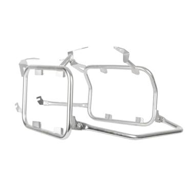 Imagem de MYIADV Para BMW F800GS F850GS /ADV F750GS 2017-2026 bagageiro de motocicleta bagageiro bagageiro superior capa traseira caixa de alforje suporte de aço inoxidável (rack de cestos prateados)