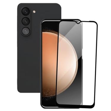 Imagem de Película de Vidro 3D Tela Toda e Capa Protetora Preta para Galaxy S23 Plus