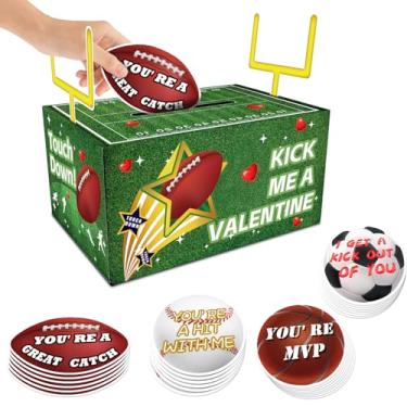 Imagem de WEEPA Caixa de cartão de dia dos namorados DIY com 24 peças de cartões de dia dos namorados para meninos meninas intercâmbio escolar e lembrancinha de festa de saudação