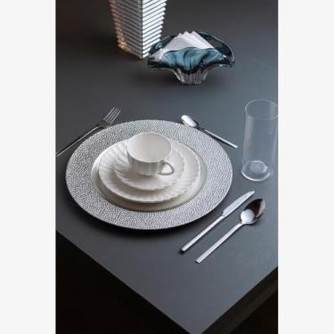 Imagem de WOLFF - Sousplat Moledo 33cm x 2cm Prateado Plástico