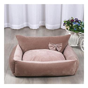 Imagem de Cama para cachorro, cama de gato, cama para animais de estimação, sofá-cama, adequada para cães ou gatos pequenos e médios (azul cinza) ()