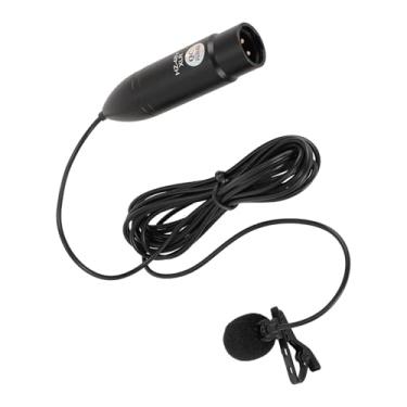 Imagem de Estink 48V Microfone Lavalier Phantom XLR Cardioide Com Clipe de Lapela de Metal e Antivento para Filmagens, Podcasts, Transmissões Ao, Entrevistas e Gravações No