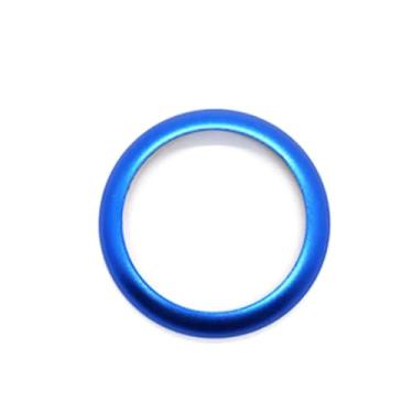 Imagem de Adesivo de decoração de anel de interruptor de botão de ignição de partida de motor de carro azul compatível com Infiniti Q50 Q60 QX50 QX60 QX80 acessórios interiores automotivos