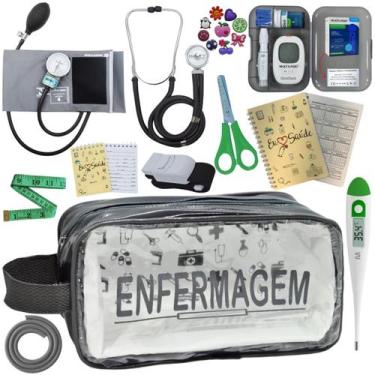 Imagem de Kit Enfermagem Completo Top + Medidor Glicose  - PREMIUM, P.A. Med, IN