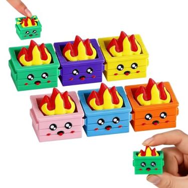 Imagem de Shappy 6 Pcs Dumpster Clicker Fidget Dumpster Stress Relief Figurines Anxiety Relief Gift Asmr 3D Printing Keyboard Clicker Fidget Stress Toys for Adult Office Coworker Appreciation Gifts (Colorful)