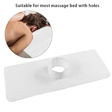 Imagem de Dioche Toalha de Massagem Spa Reutilizável Lavável Macio Respirável Lençol de Salão de Beleza para Cuidados Com a Pele Massagem Facial 35 X 90 Cm Branco Rosa Amarelo Roxo café Escuro (Branca)